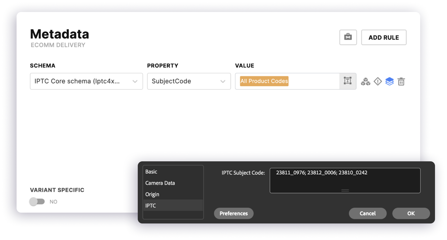 Array Metadata Support for Improved Data Management