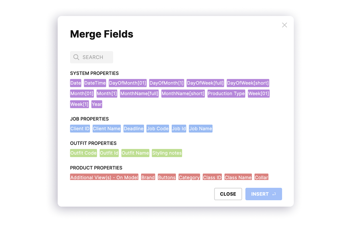 Merge Fields