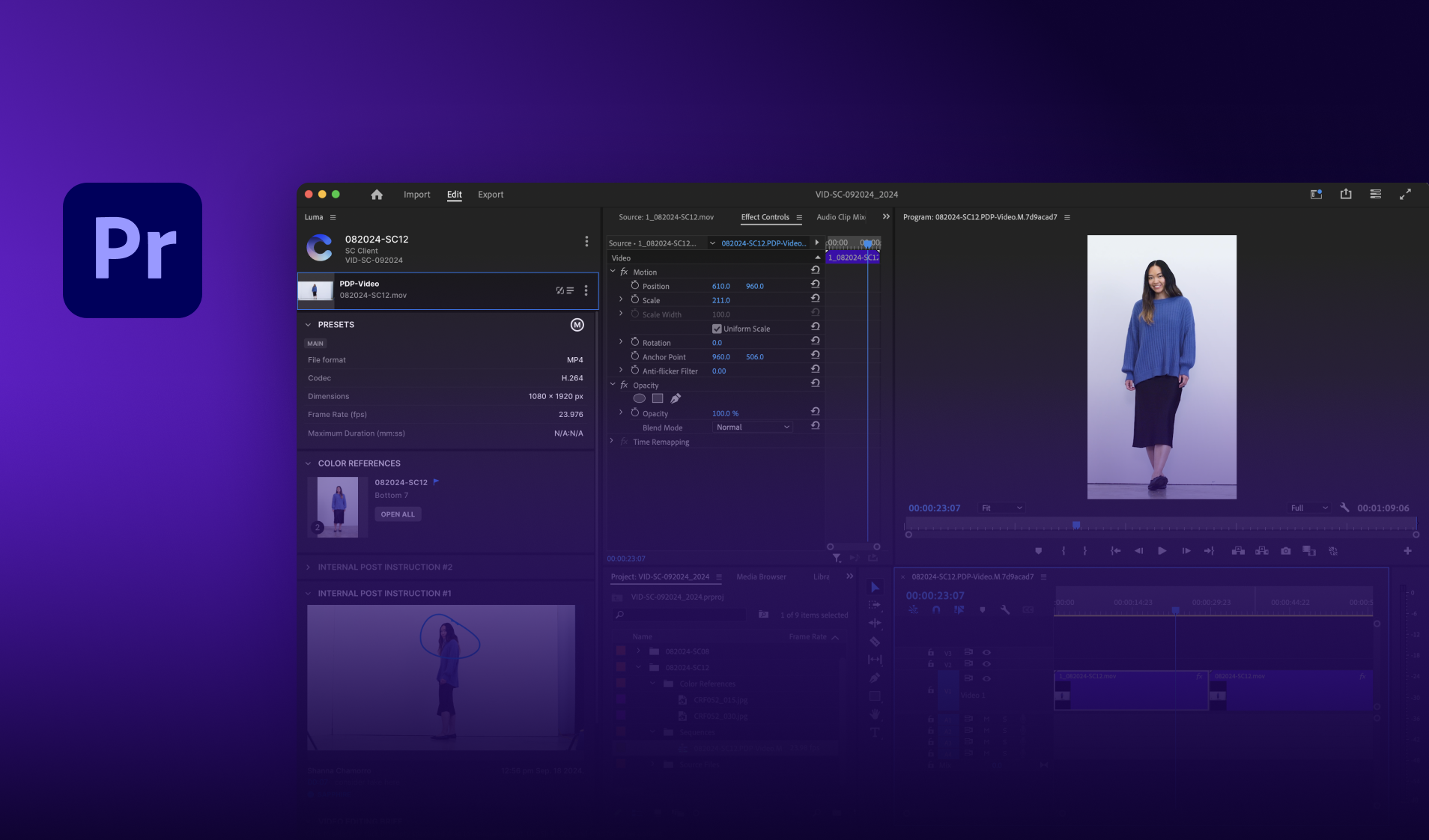 POST-PRODUCTION - Adobe Premiere Pro Integration for Video Editors