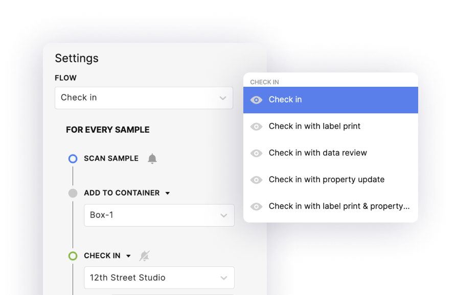 SAMPLE MANAGEMENT - Create Your Own Scan Flows